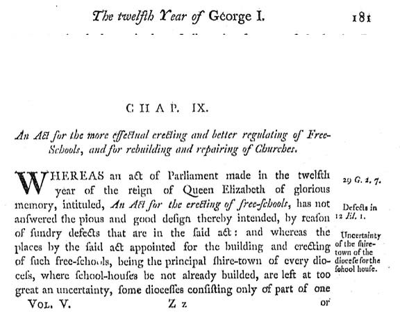 The Twelfth Year of George I. - Chap. IX. - 181