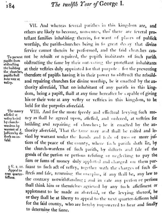 The Twelfth Year of George I. - Chap. IX. - 184