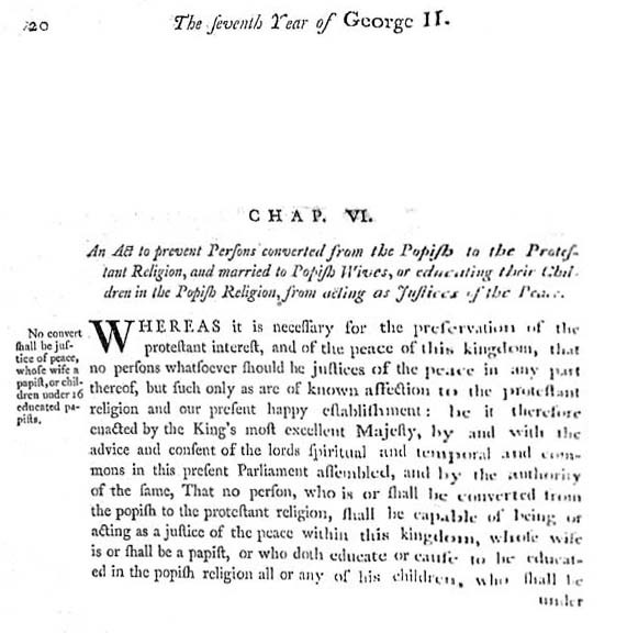 The Seventh Year of George II. - Chap. VI. - 20