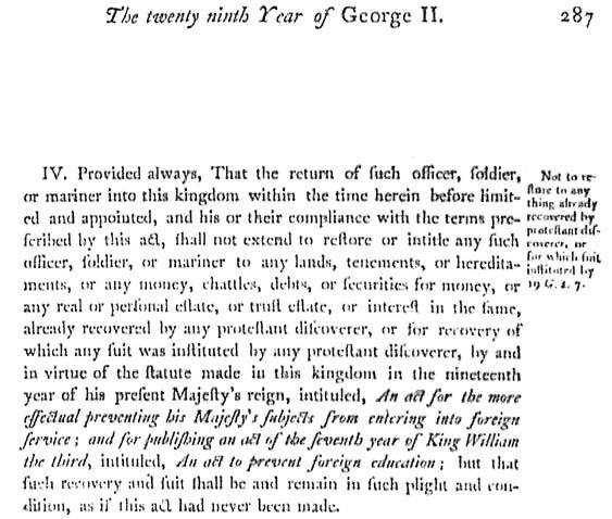 The Twenty Ninth Year of George II - Chap. V.