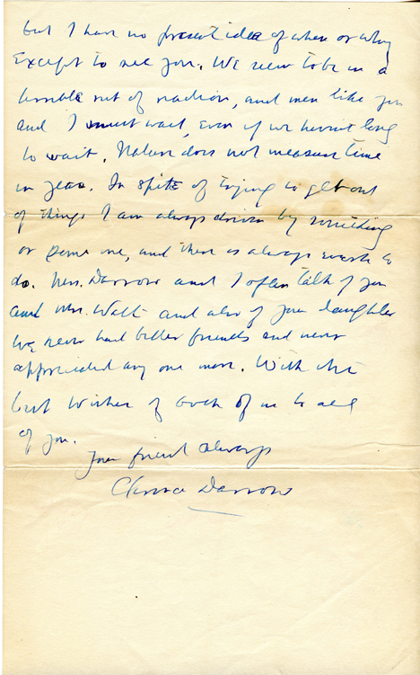 Clarence Darrow to Mr. Watt, May 24, ???? page two