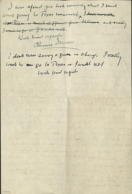 Image 2 of letter from   Clarence Darrow to  Mr. Griffin