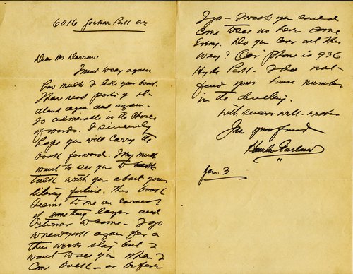 Hamlin Garland to Clarence Darrow, January 3, 1905