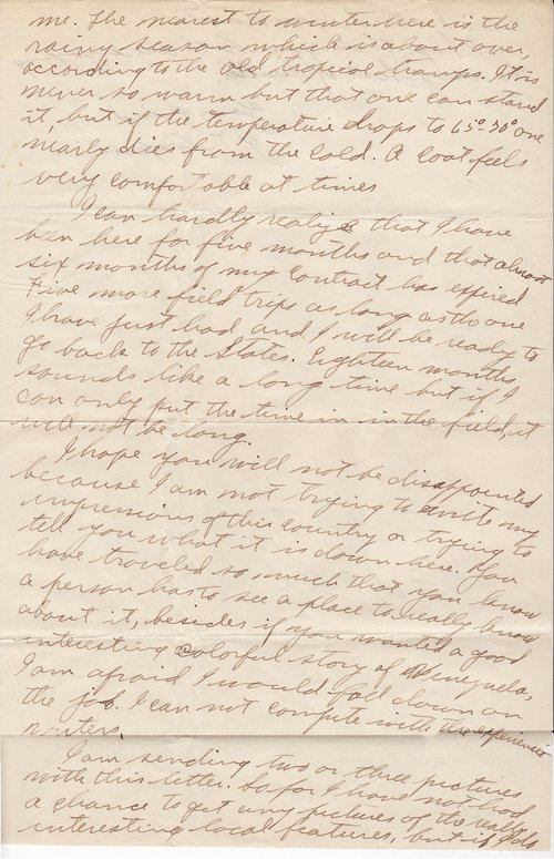 John Thomas Scopes to Clarence Darrow, November 15, 1927, page three