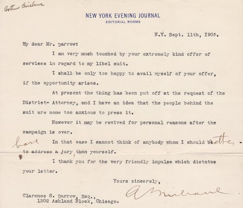 Dr. Horace J. Bridges to Clarence Darrow, December 21, 1931, page one