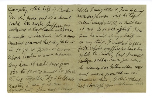 Clarence Darrow to Paul Darrow, August 23, 1911 page two