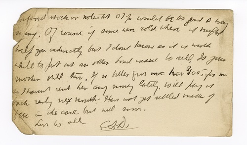 Clarence Darrow to Paul Darrow, January 1, 1913