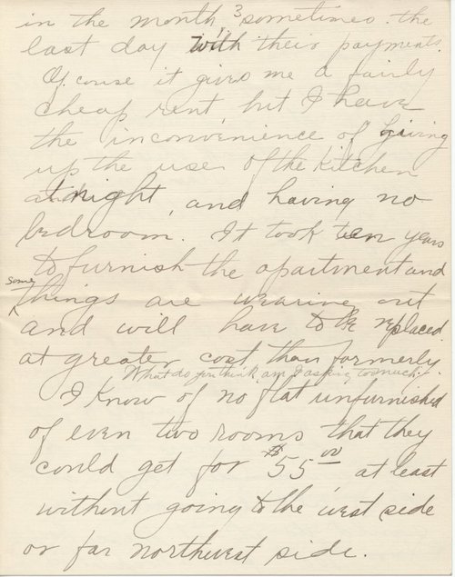 Jennie Darrow Moore to Helen Kelchner Darrow, August 19, 1923, page seven