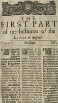 The First Part of the Institutes of the Laws of England