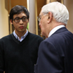 Walter Mondale with Law School students